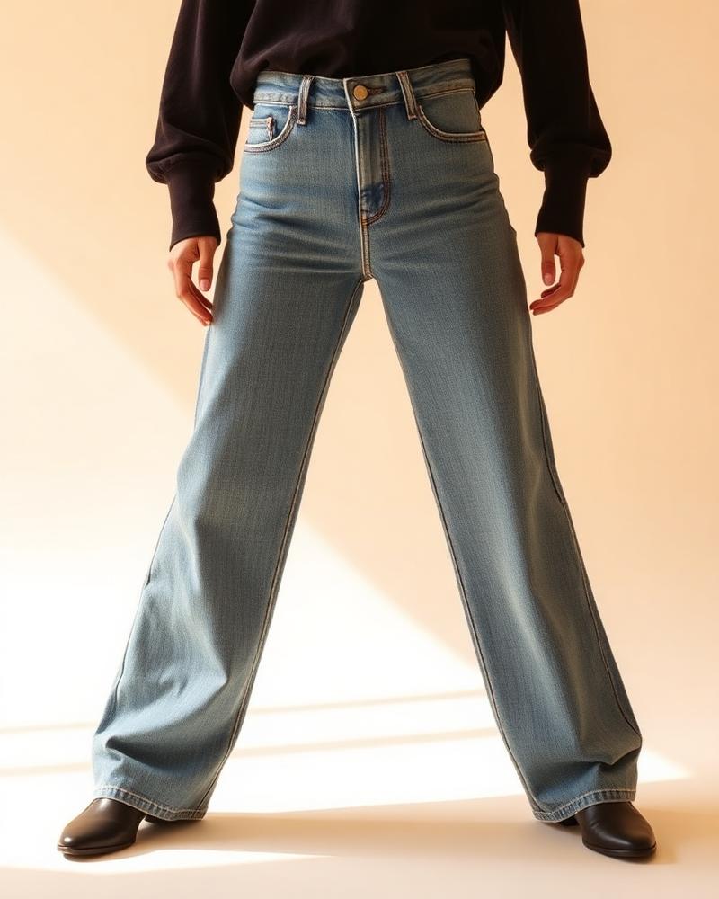 Calça Wide Leg Jeans